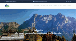 Desktop Screenshot of chalets-dolomites.com